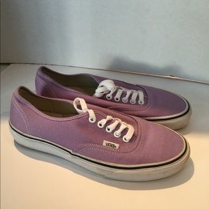 Vans Purple Tennis Shoes Mens 7 Womens 8.5 Lace Up